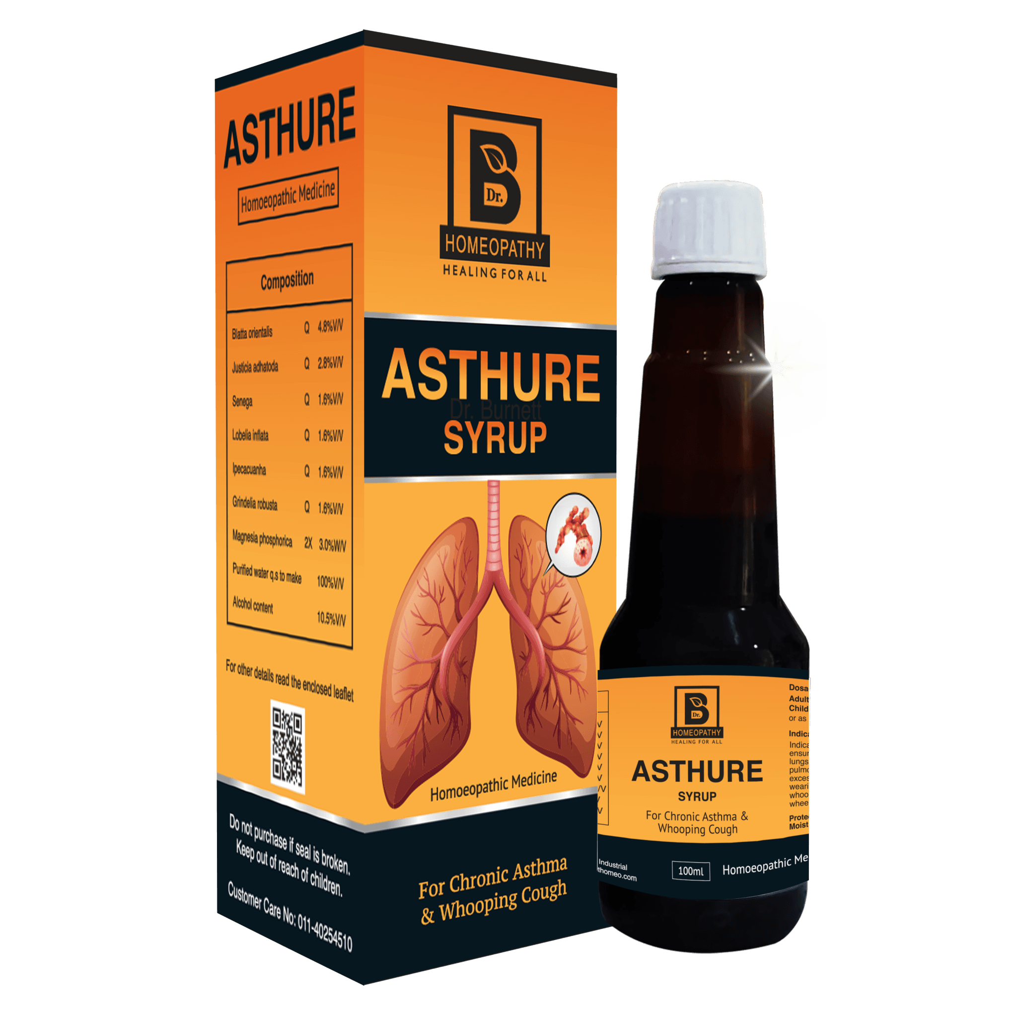 Burnett ASTHURE Syrup – Best Homeopathic Remedy for Asthma &amp; Respiratory Health
