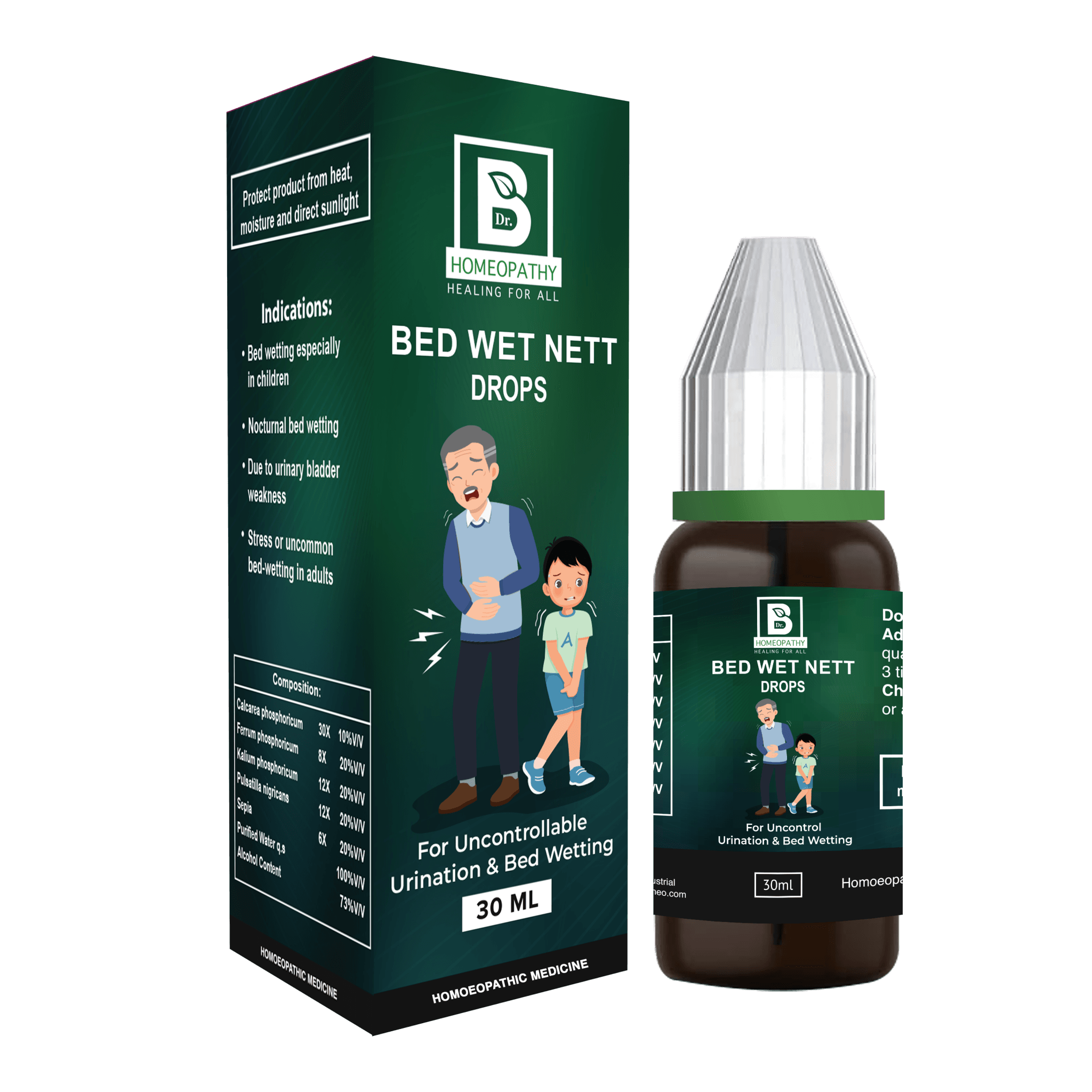 Burnett BED WETT NETT Drops – Homeopathic Remedy for Bedwetting