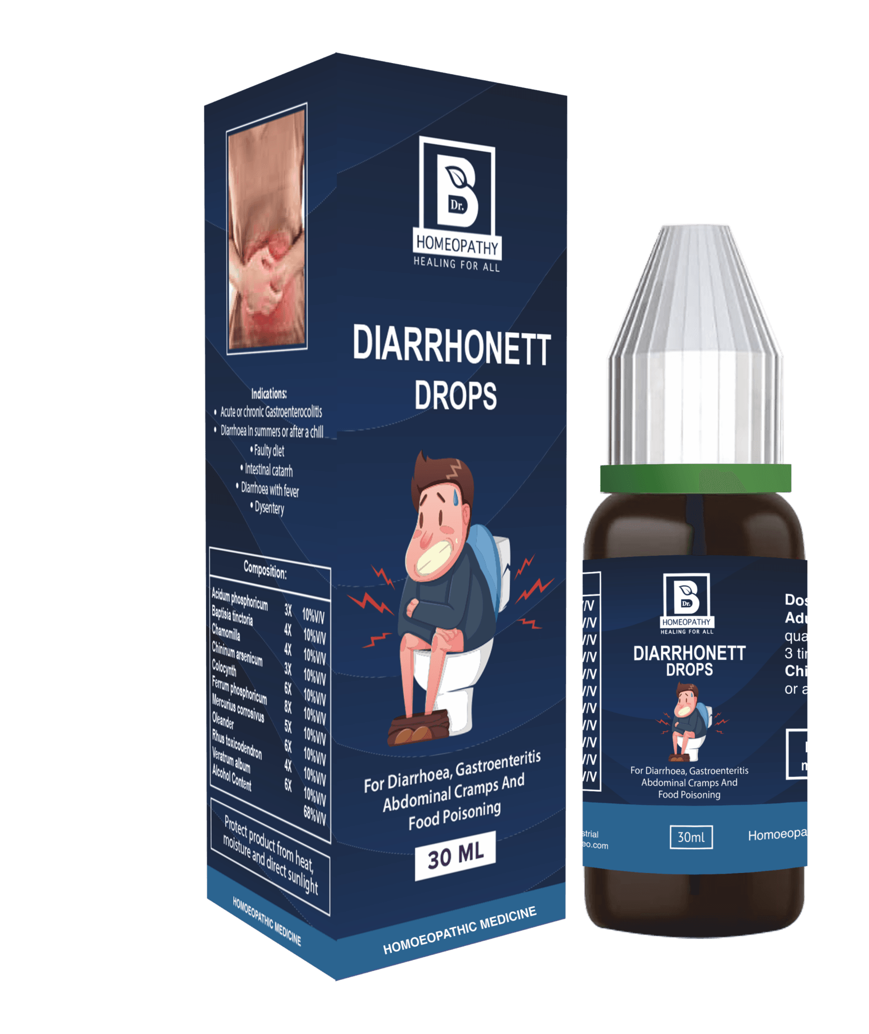Burnett Diarrhonett Drops – Fast Relief for Diarrhea &amp; Dysentery