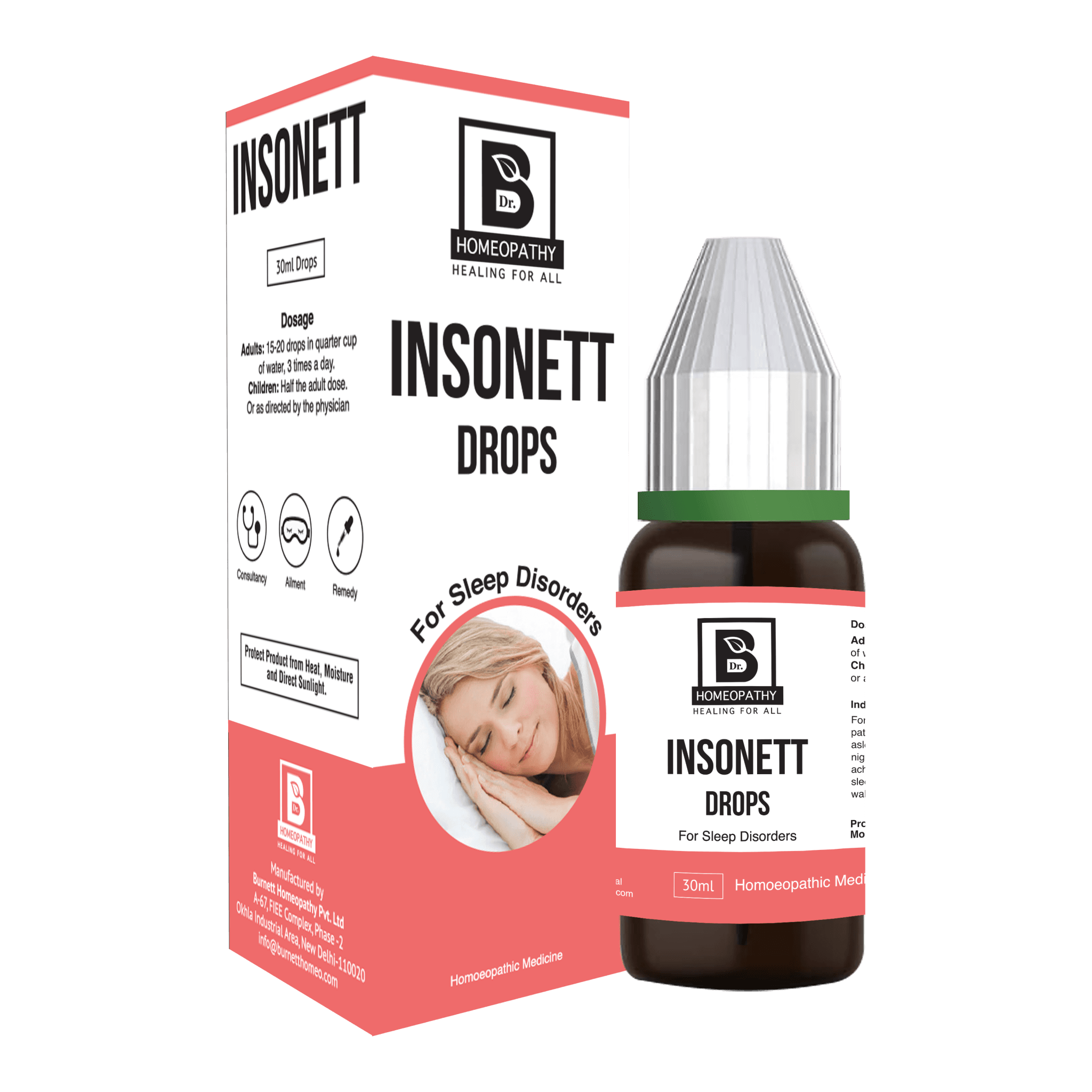 Burnett INSONETT DROPS – Best Homeopathic Remedy for Insomnia &amp; Sound Sleep