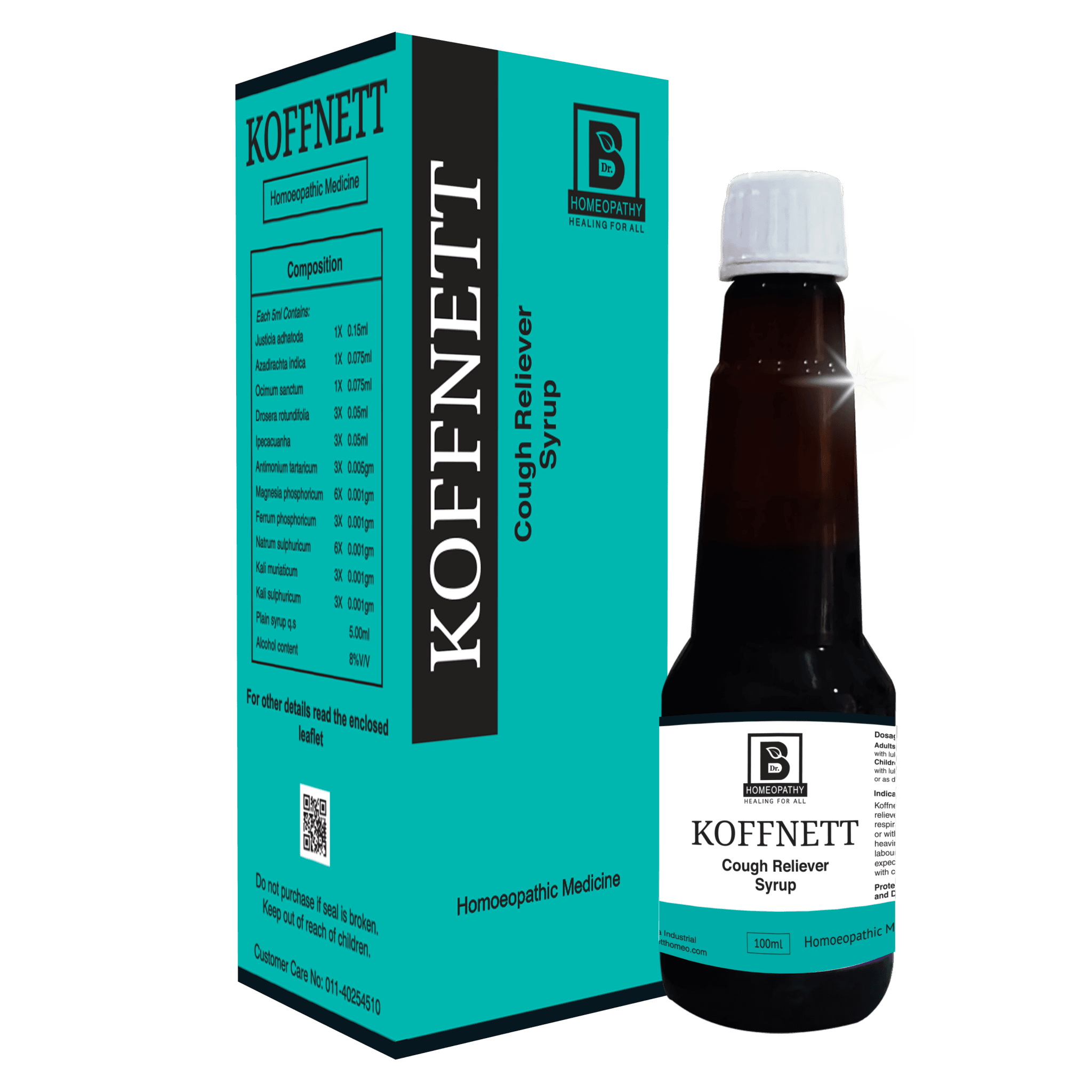 Burnett KOFFNETT SYRUP – Homeopathic Relief for Cough &amp; Respiratory Health