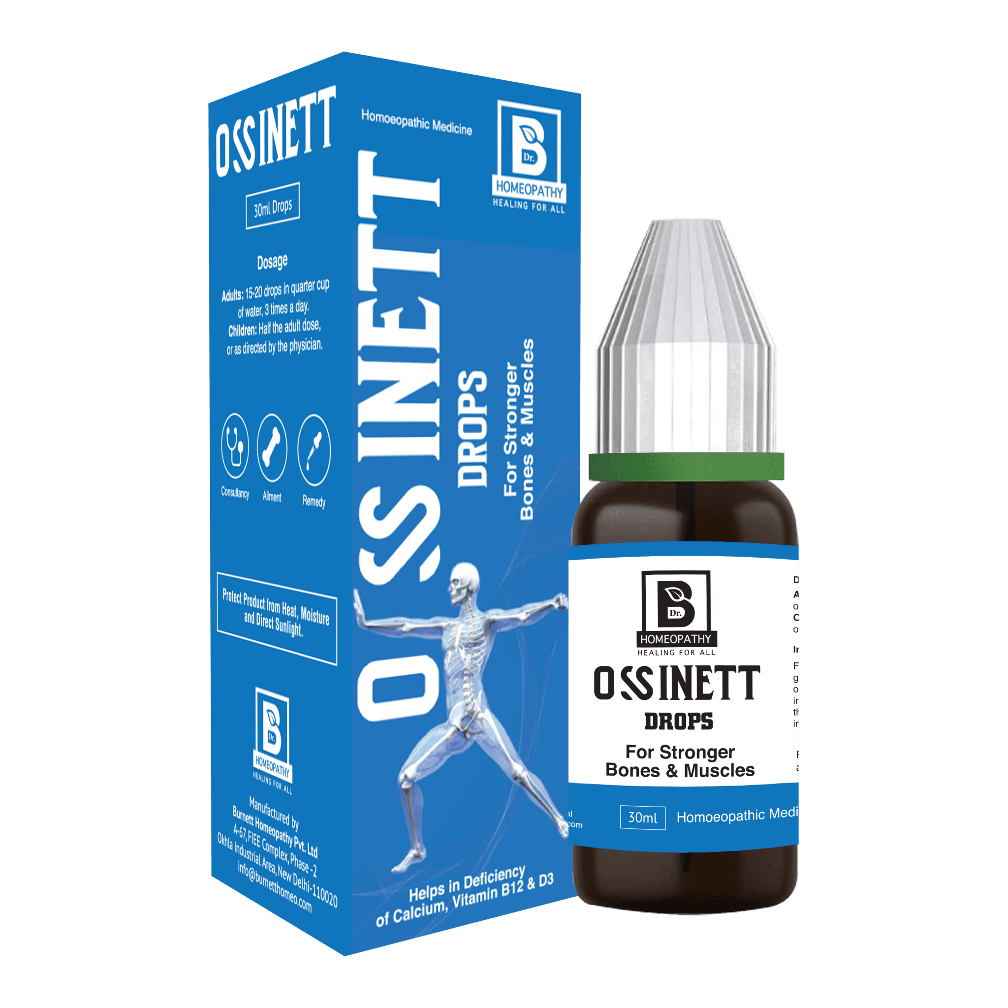 Burnett OSSINETT Drops – Best Homeopathic Remedy for Bone &amp; Dental Health