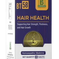 Burnett BT58 Hair Health Tablets – Homeopathic Support for Hair Strength and Growth