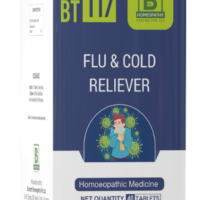Burnett BT117 – Flu &amp; Cold Reliever Homeopathic Tablets for Seasonal Respiratory Protection