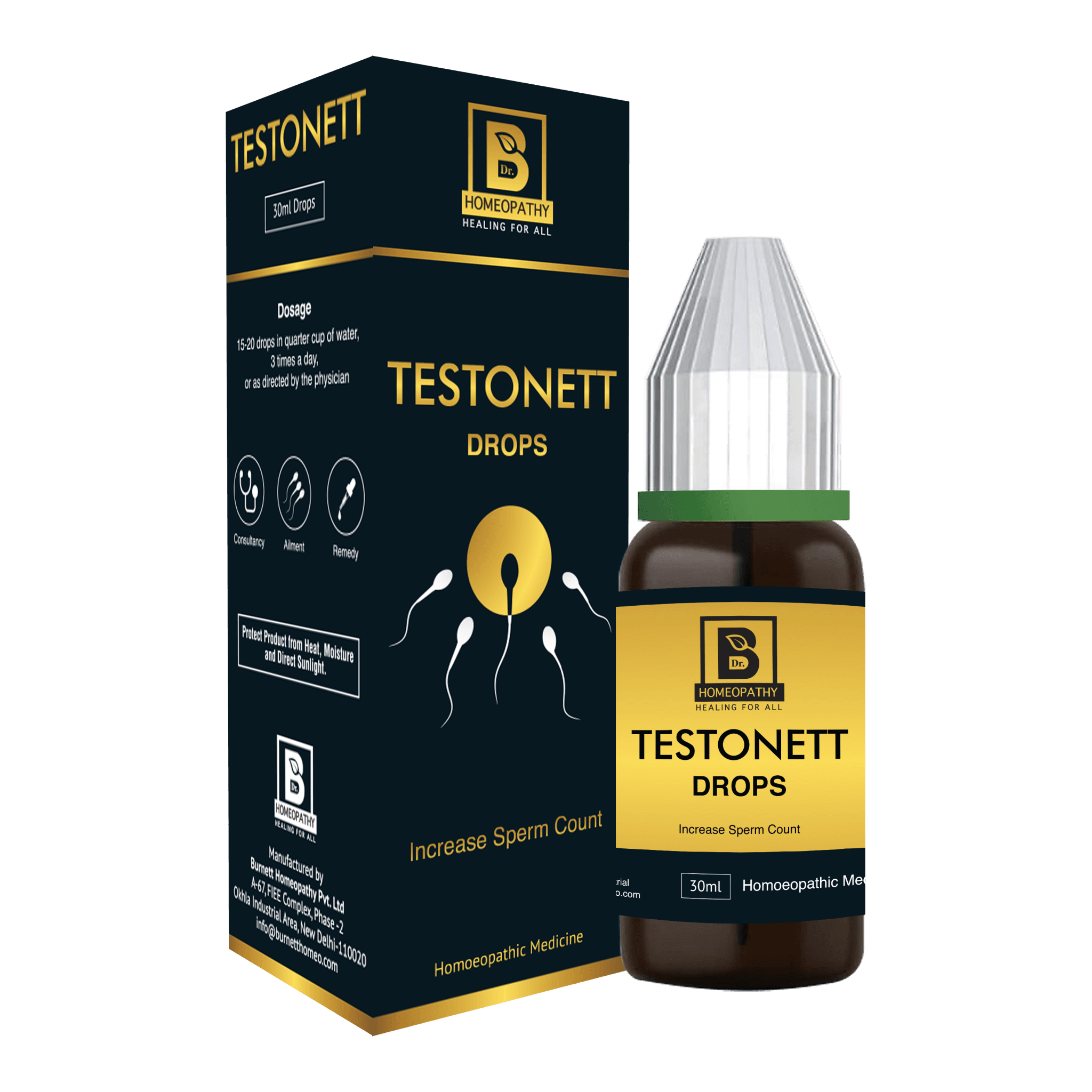 Burnett Testonett Drops – Natural Homeopathic Remedy for Male Vitality &amp; Sexual Wellness
