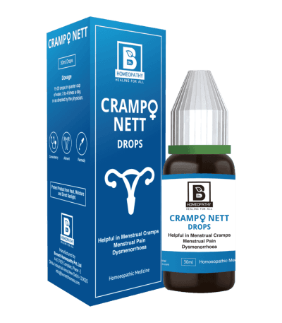Burnett Cramponett Drops – Best Homeopathic Remedy for Menstrual Cramps &amp; Abdominal Pain